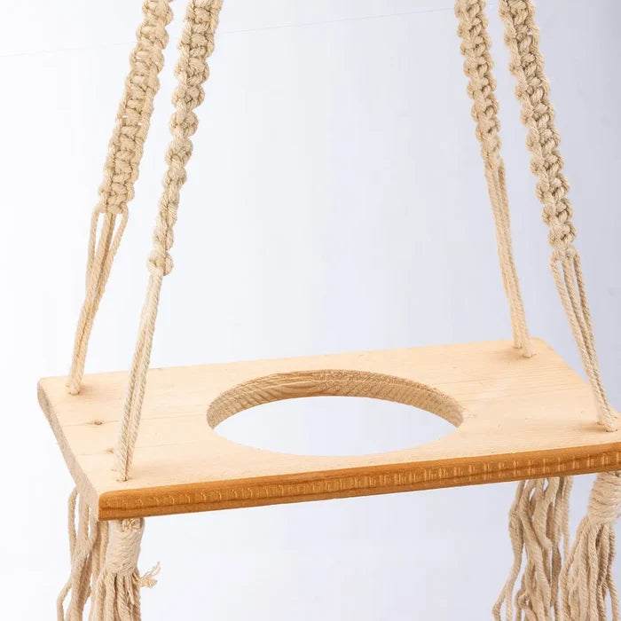 Beaded Rectangle Plant Hanger