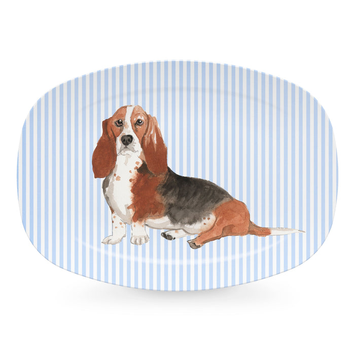 Best Friends Bassett Hound Platter- | Mariposa