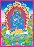 Black Zambala Thangka Painting for spiritual wealth.