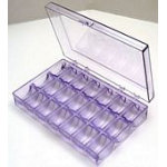 Bobbin Box deluxe Hinged clear cover.
