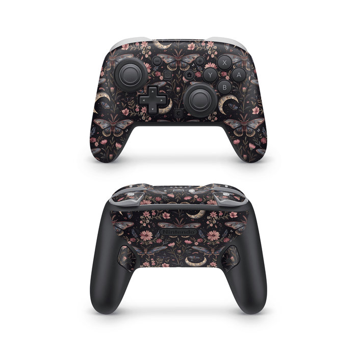 Boho Botanical Nintendo Switch Pro Controller Decal Skins