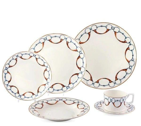 Bone China Snaffle Bit Dinnerware - Your Western Decor