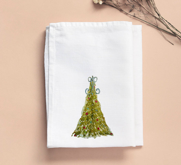 Bridgett Rainbow Christmas Tree Tea Towel