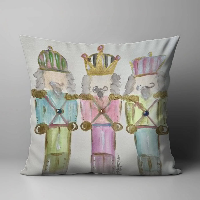 Bridgett's Pastel Nutcrackers Pillow