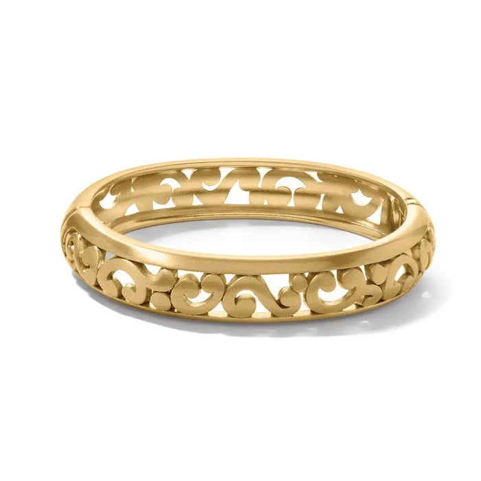Brighton Contempo Medium Hinged Bangle -Gold