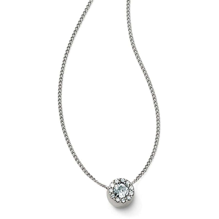 Brighton Illumina Solitaire Necklace -Silver