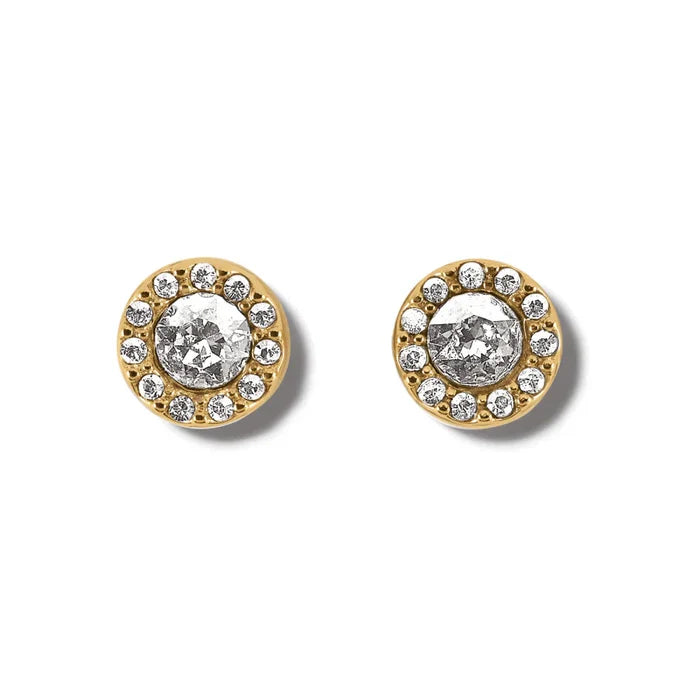 Brighton Illumina Solitaire Post Earrings -Gold