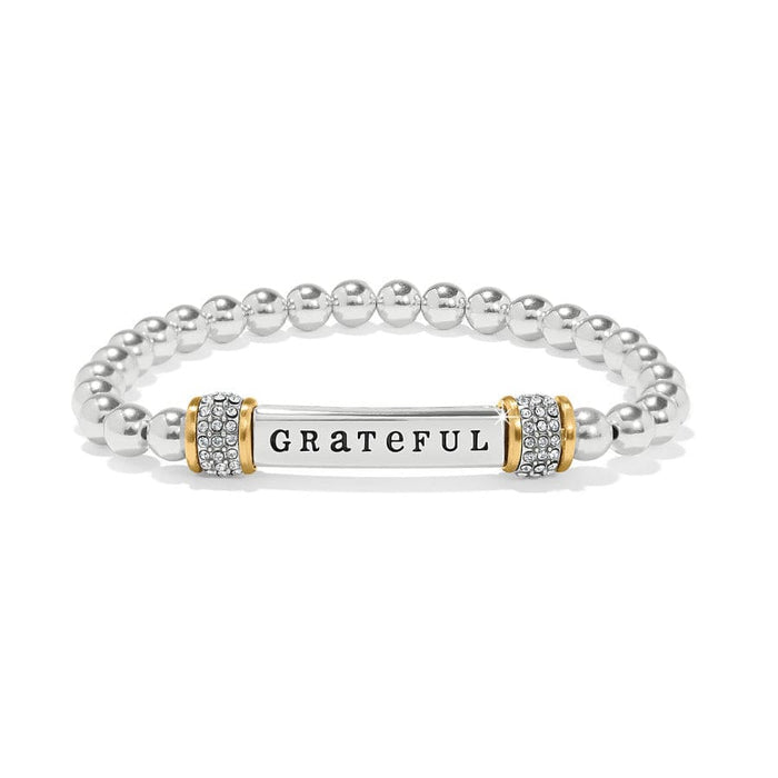 Brighton Meridian Grateful Two Tone Stretch Bracelet