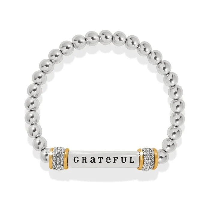 Brighton Meridian Grateful Two Tone Stretch Bracelet