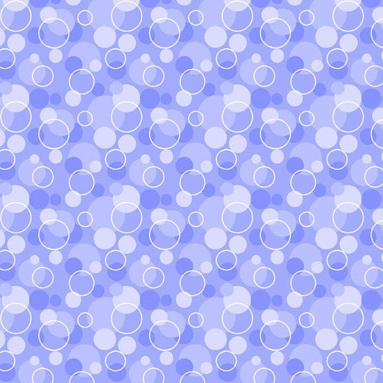 Bubbles Periwinkle Flannel