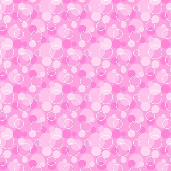 Bubbles Pink Flannel