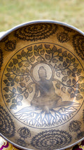 Buddha Tree Engraved Singing Bowl