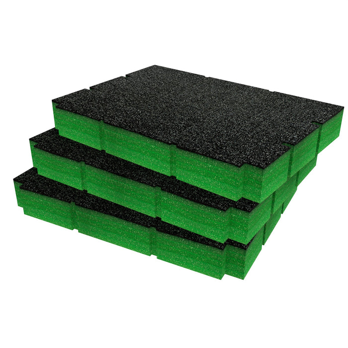 Bunker Load-Up Stacking Three Drawer Toolbox Foam Inserts