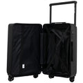 Walizka kabinowa Wings ABS+ 20" Customized  BLACK FLOWER customized