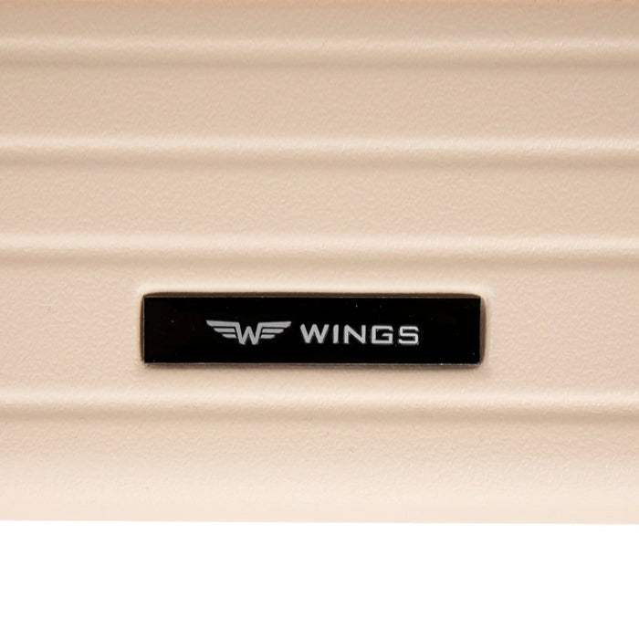 Walizka kabinowa Wings ABS+ 20" Customized DIRTY WHITE CIAO customized