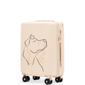 Walizka kabinowa Wings ABS+ 20" Customized DIRTY WHITE DOG customized