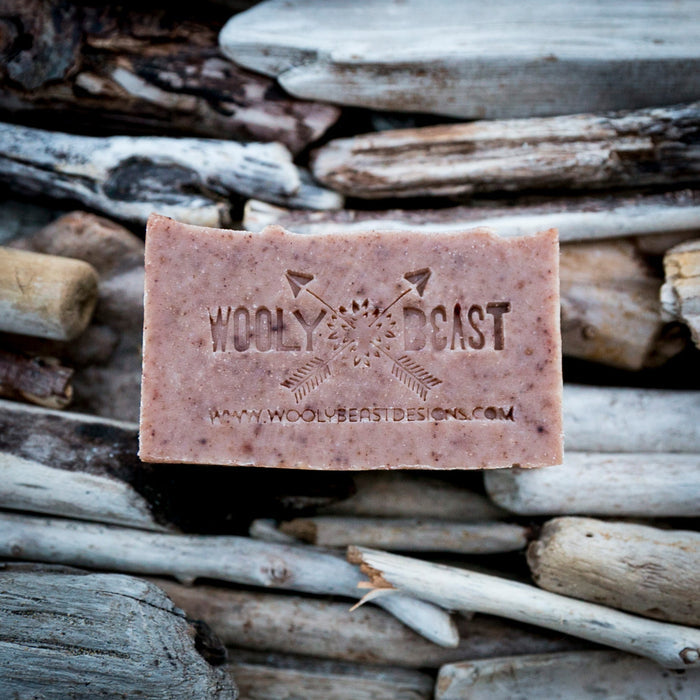BEARDED MAN Natural Soap | Cedarwood + Cinnamon Soap Wooly Beast Naturals