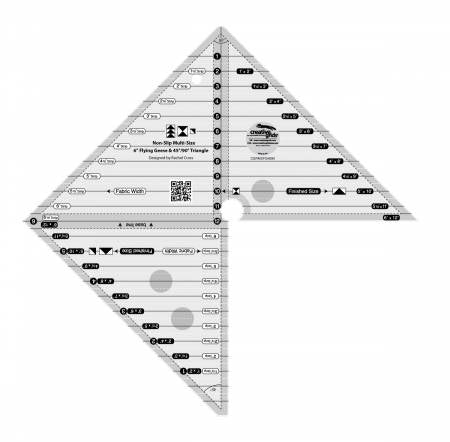 CG Multi Size6" Flying Geese45/90 Degree Triangle