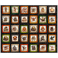 Charcoal Halloween Monster Picture Patch Panel- A Haunting We Will Go