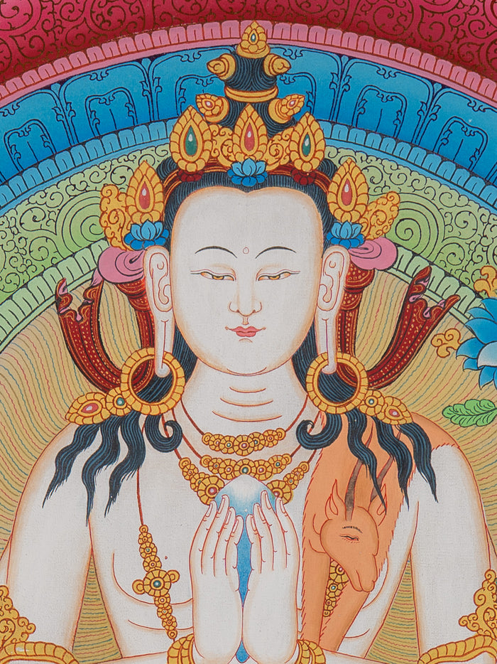 Chenrezig Thangka Painting for enlightenment.
