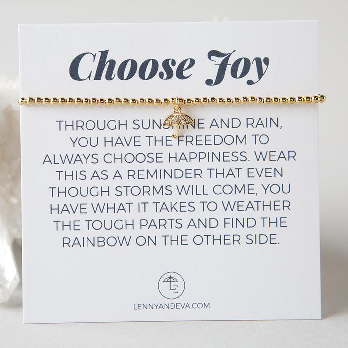 Choose Joy Bracelet-Umbrella