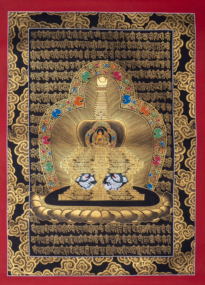 Chorten Stupa - Lucky Thanka