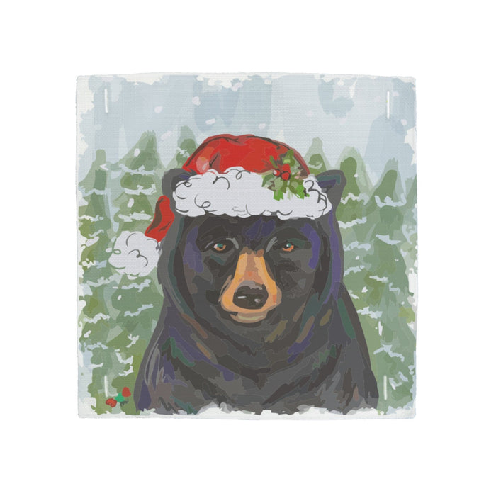 Christmas Black Bear Pillow Swap