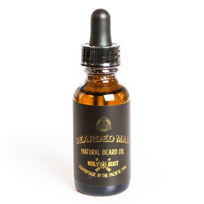 BEARDED MAN Beard Oil | Cinnamon & Cedarwood Beard Oil Wooly Beast Naturals