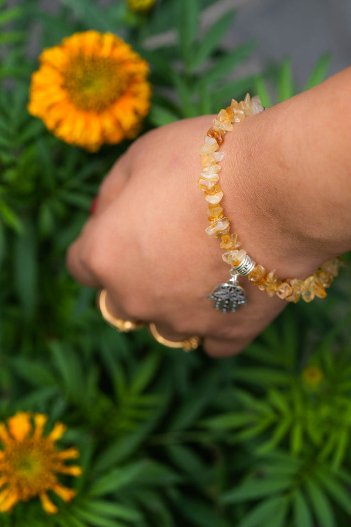 Citrine Chip Bracelet- Lucky Thanka