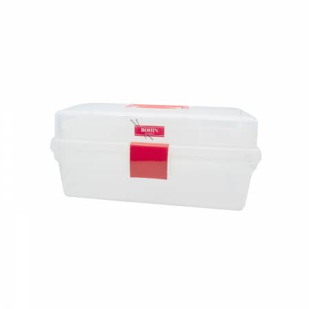 Clear Plastic Sewing Box 8in x 4in Bobbins Tray