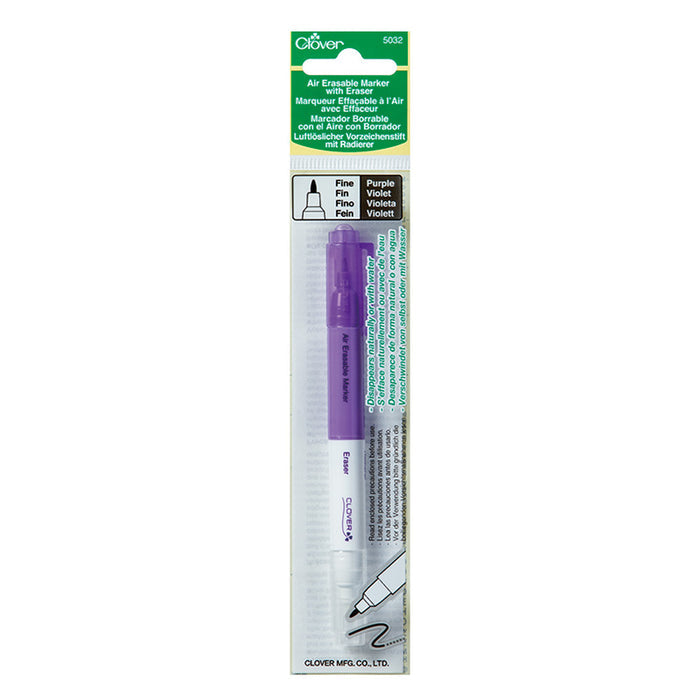 Clover Air Erasable Marker Purple Extra Fine Point