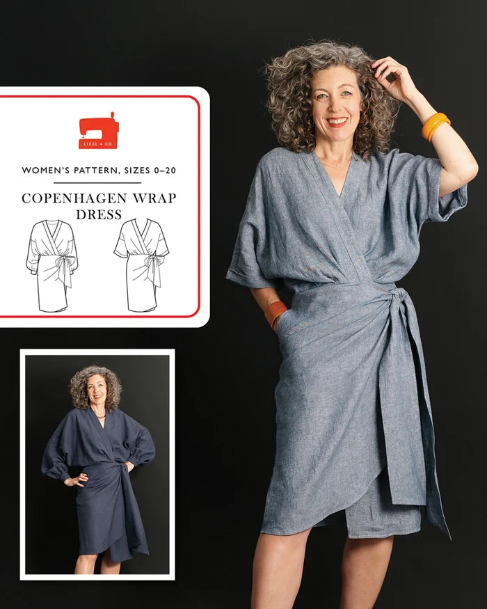 Copenhagen Wrap Dress pattern by Liesl & Co