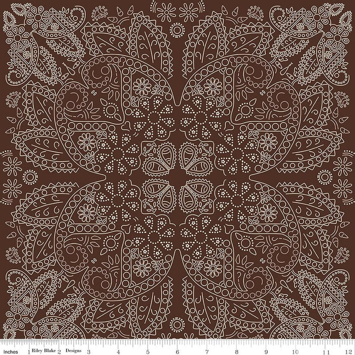 Cowboys Bandana Brown Flannel