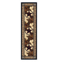 Cowhide Print & Western Star Floor Runner made in the USA - Your Western Decor