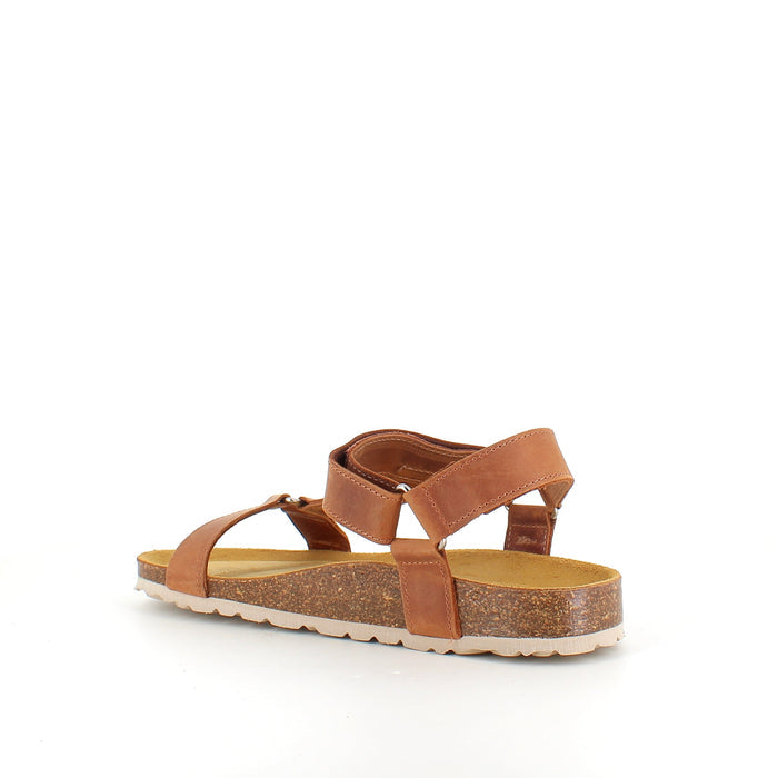 Crazy Brandi sandal i brunt skinn – komfortsandal