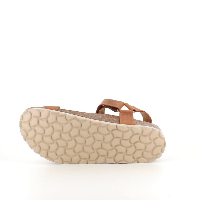 Crazy Brandi sandal i brunt skinn – komfortsandal