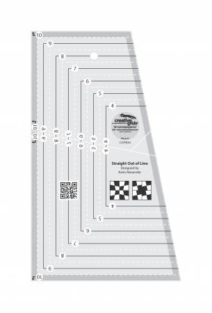 Creative Grids Straight Out Of Line 6in x 10in Ruler