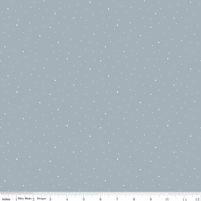 Dapple Dot Silver Flannel