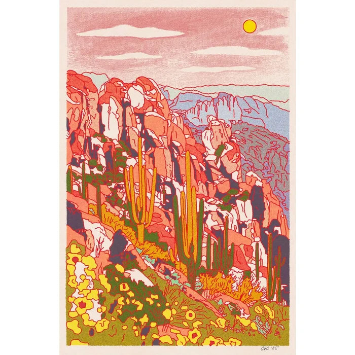 Desert Spring Print - 24" x 36" Poster