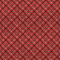 Diagonal Plaid Red- The Jolly North