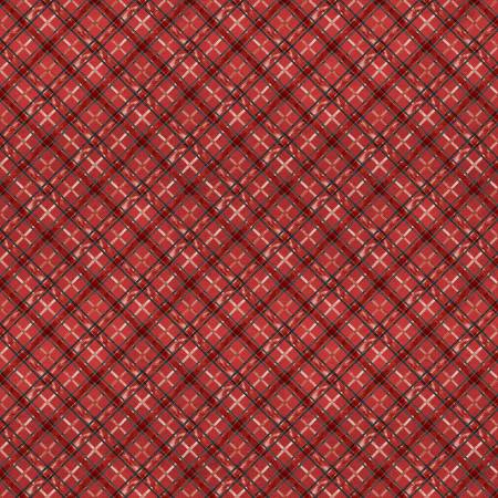 Diagonal Plaid Red- The Jolly North