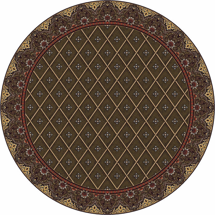 Diamond Meadows Round Area Rug made in the USA - Your Western Decor