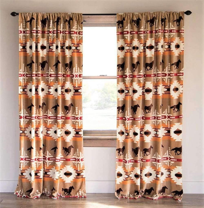 Diamond Ranch Western Curtains - Horse Decor - Your Western Decor
