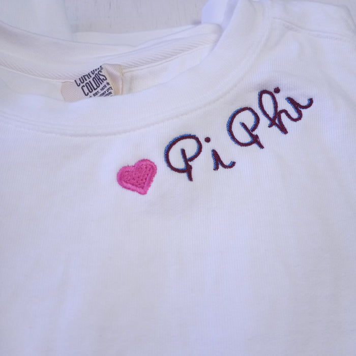 Double Script Tshirt- Pi Beta Phi