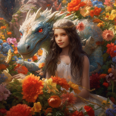 Dragon In A Garden