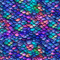 Dragon Scales Royal- Printed Silky Minky Smooth