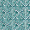 Dusty Aqua Grid Geo Linen- Meadow Drift