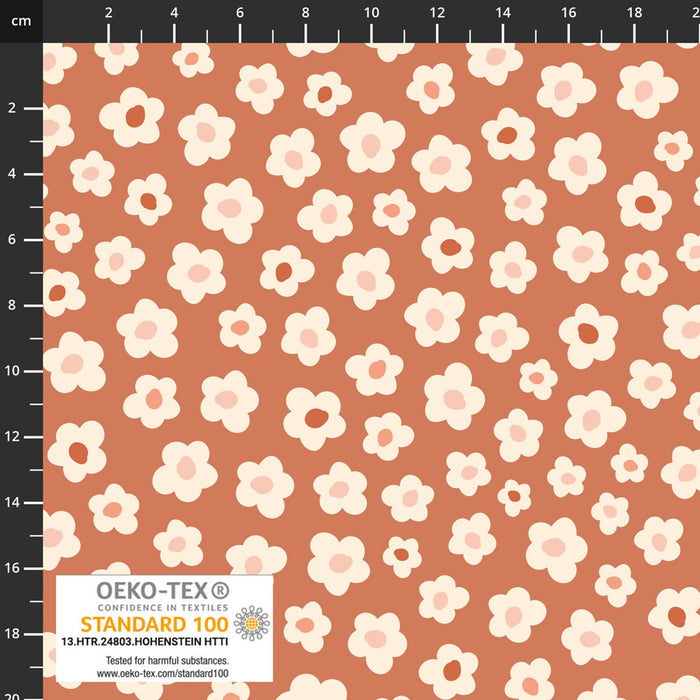 Dusty Orange Floral Knit