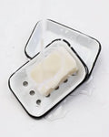 Enamel Soap Dish in White