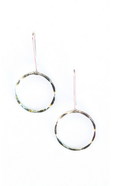 Fair Anita: Full Moon Drop Earrings - Silver